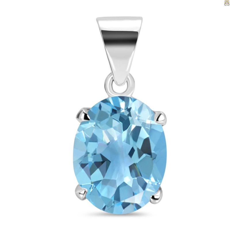 Blue Topaz Pendant BTZ-1-10