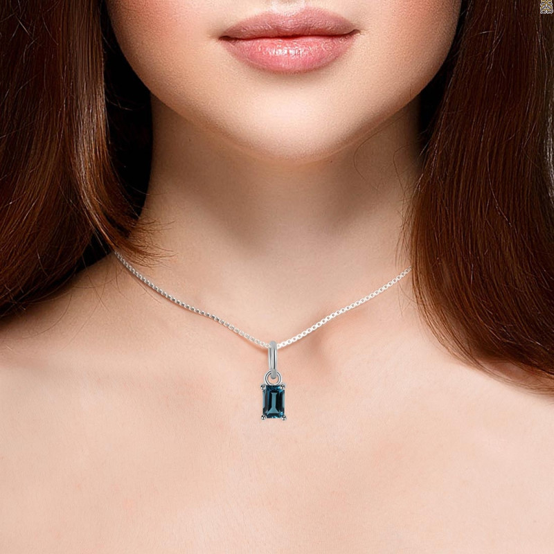 London Blue Topaz Pendant