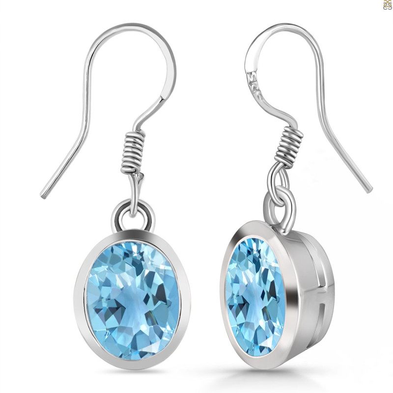 Blue Topaz Earring