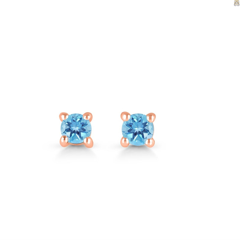 Blue Topaz Stud Earring BTZ-RDE-1296.