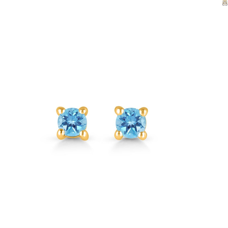 Blue Topaz Stud Earring BTZ-RDE-1296.