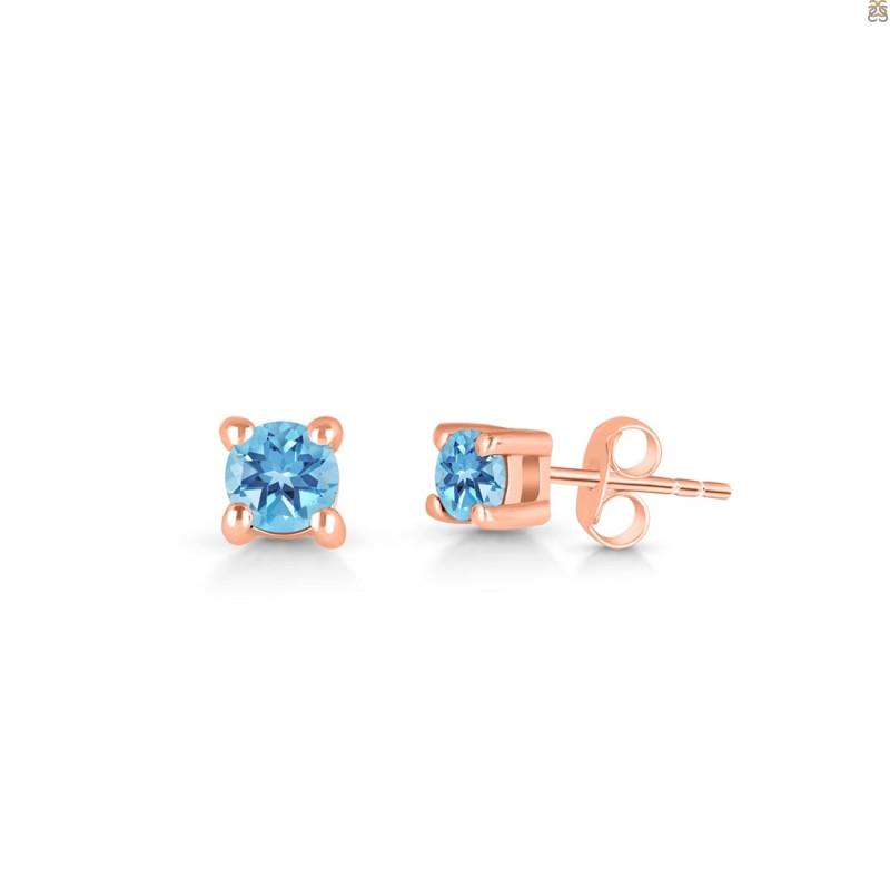 Blue Topaz Stud Earring BTZ-RDE-1296.