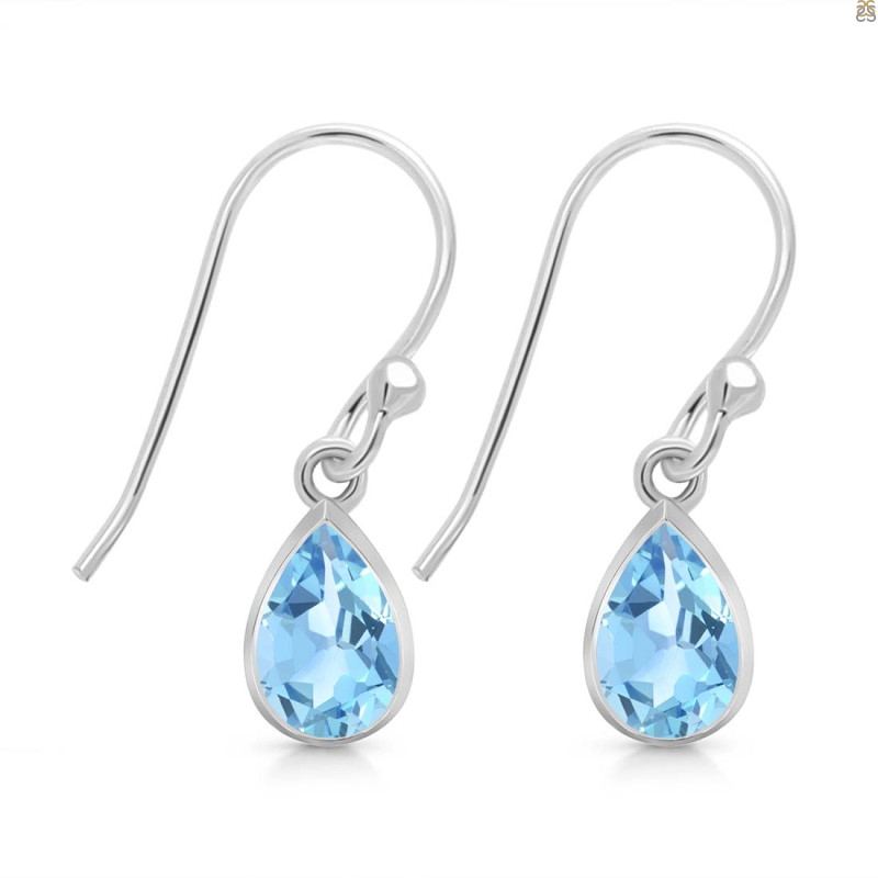 Blue Topaz Earring BTZ-RDE-1317.