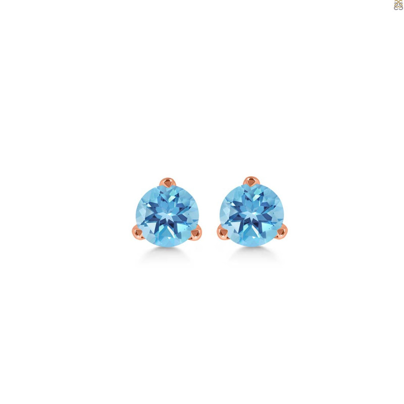 Blue Topaz Stud Earring BTZ-RDE-1564.