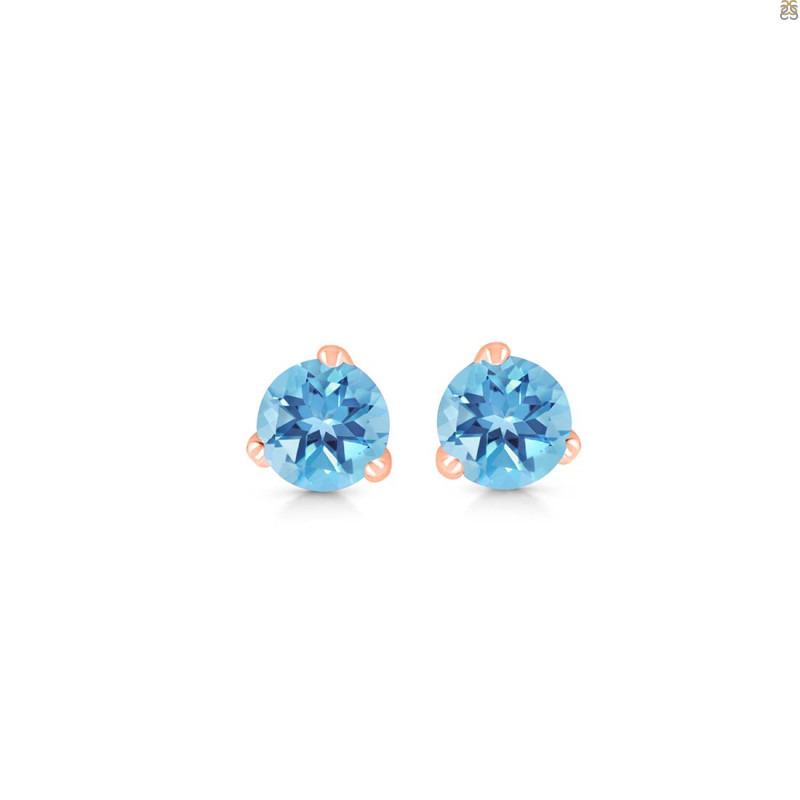 Blue Topaz Stud Earring BTZ-RDE-1565.