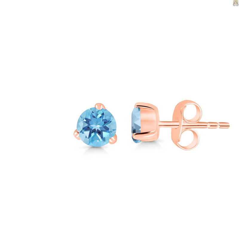 Blue Topaz Stud Earring BTZ-RDE-1565.