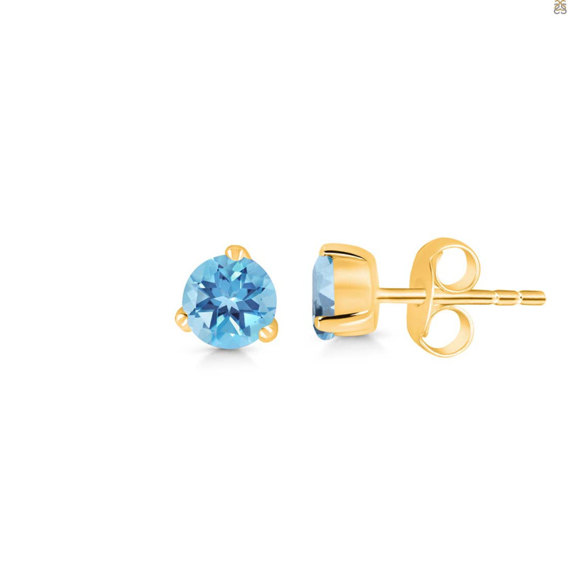 Blue Topaz Stud Earring BTZ-RDE-1565.