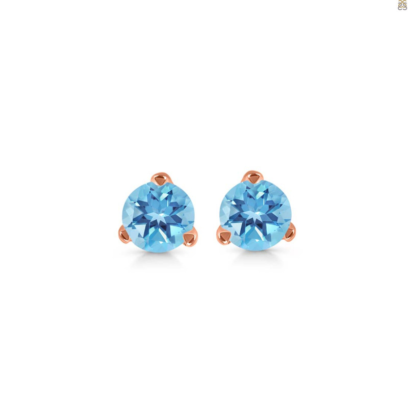 Blue Topaz Stud Earring BTZ-RDE-1566.
