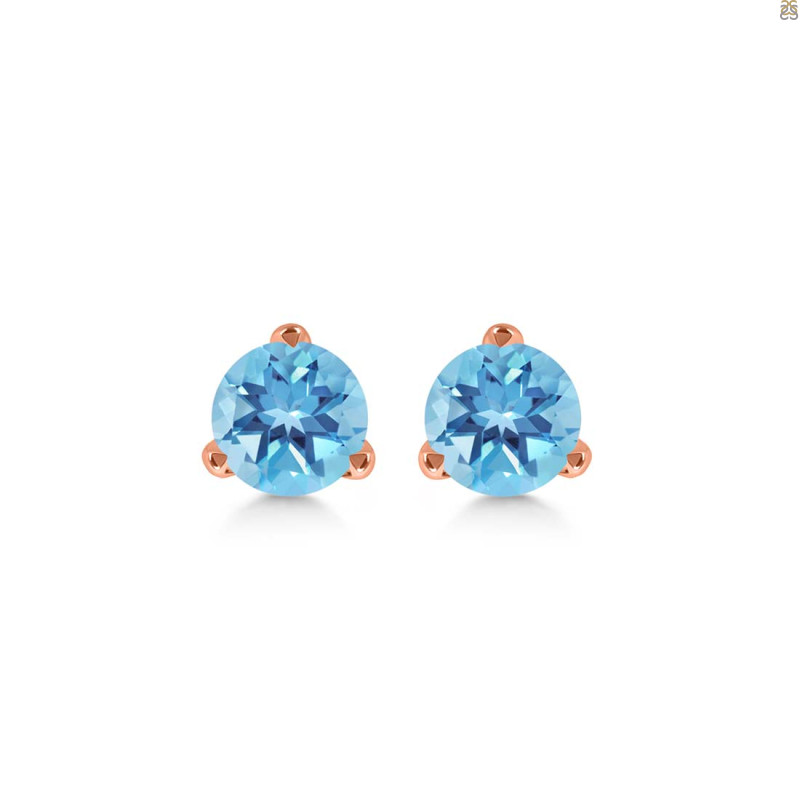Blue Topaz Stud Earring BTZ-RDE-1567.