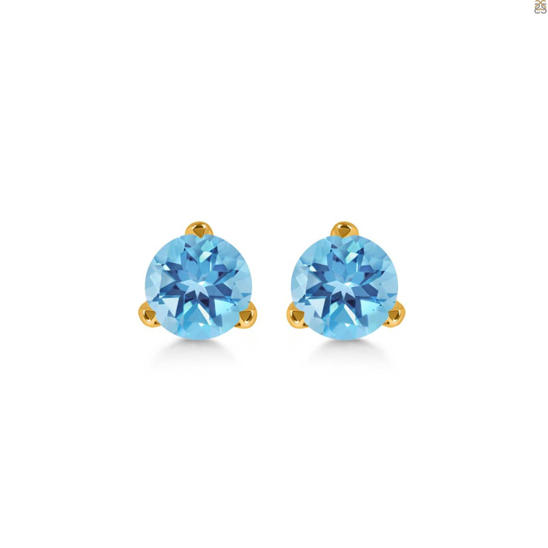 Blue Topaz Stud Earring BTZ-RDE-1567.