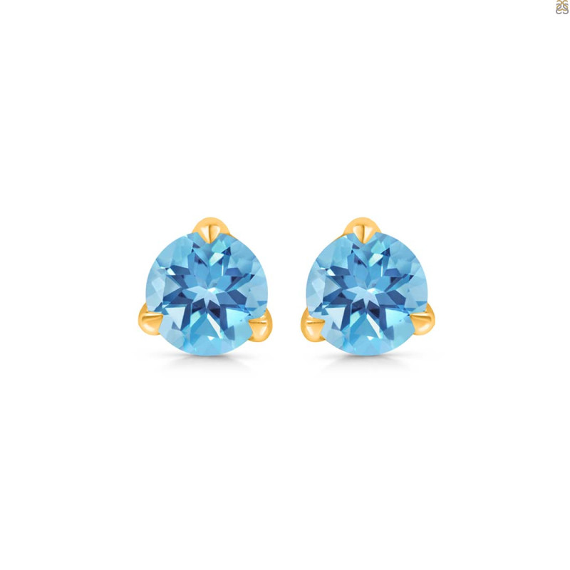 Blue Topaz Stud Earring BTZ-RDE-1569.