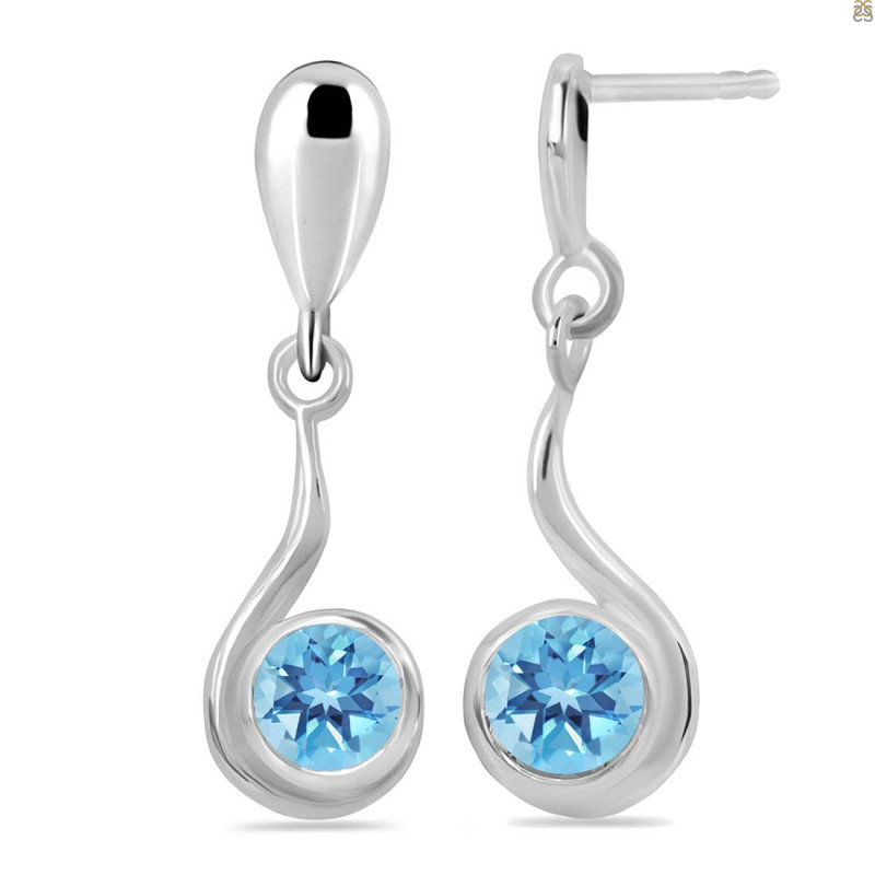 Blue Topaz Earring