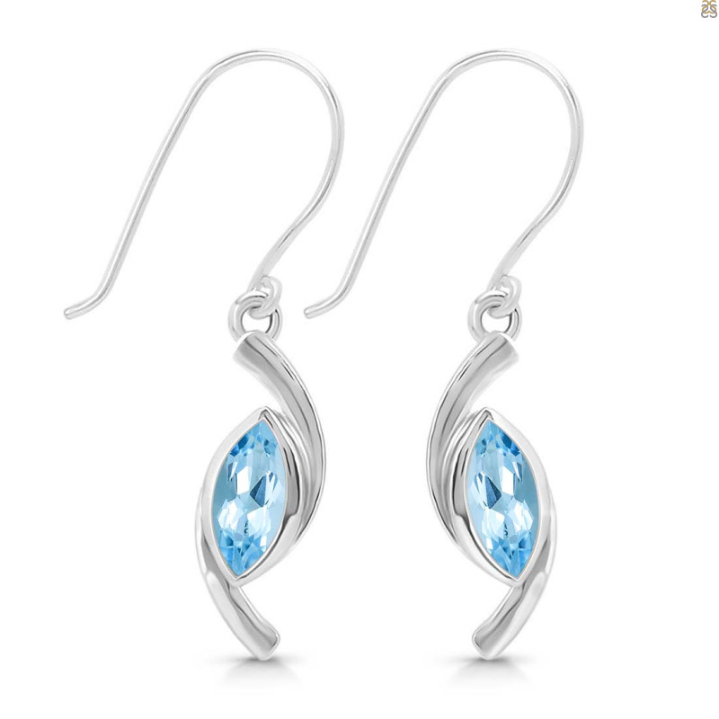 Blue Topaz Earring
