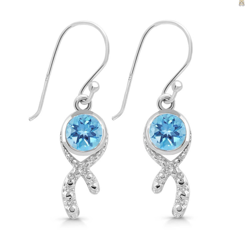 Blue Topaz Earring