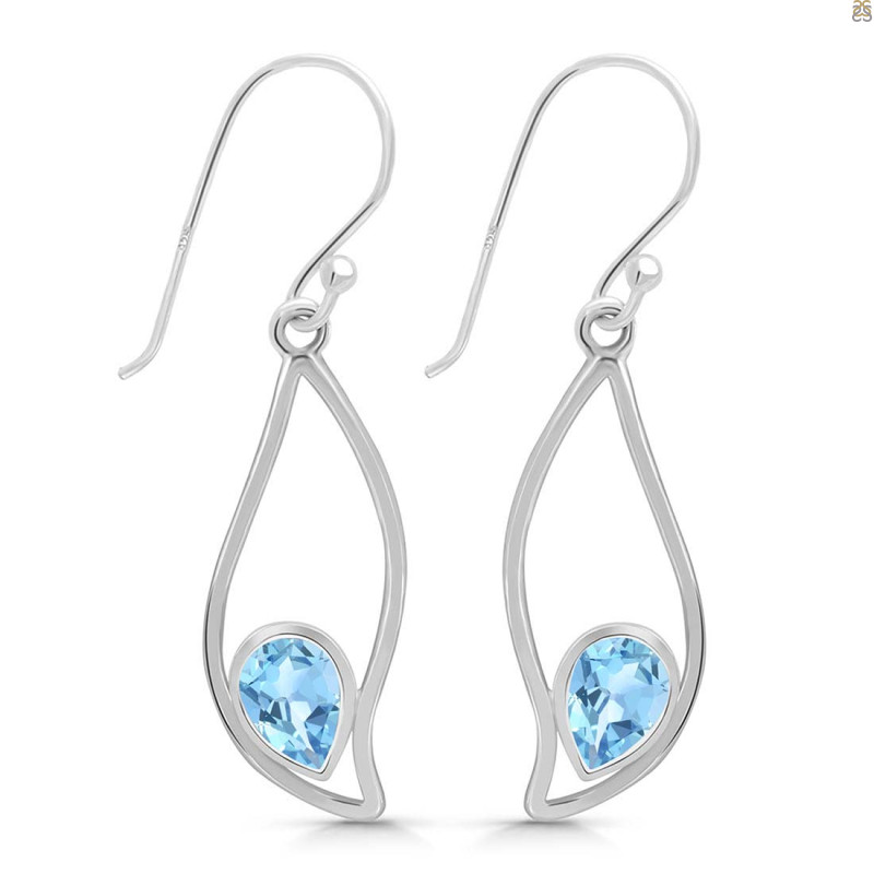 Blue Topaz Earring BTZ-RDE-263.