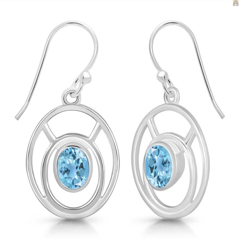 Blue Topaz Earring