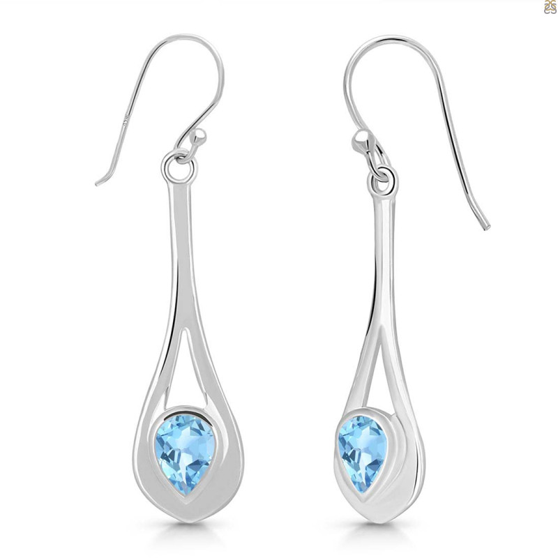 Blue Topaz Earring