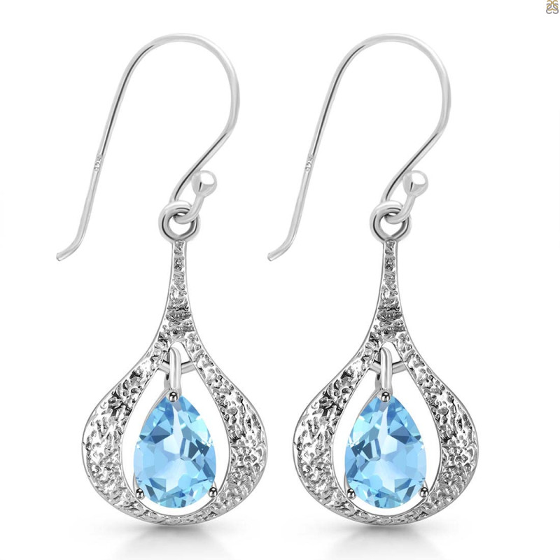 Blue Topaz Earring BTZ-RDE-38.