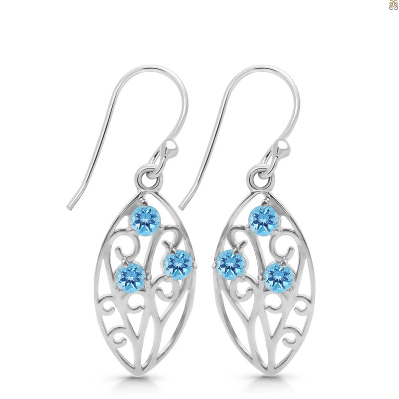 Blue Topaz Earring