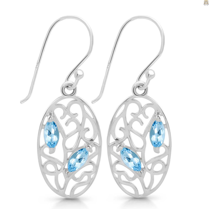 Blue Topaz Earring