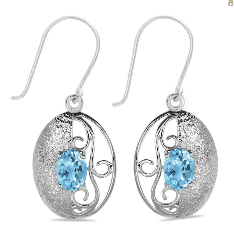 Blue Topaz Earring
