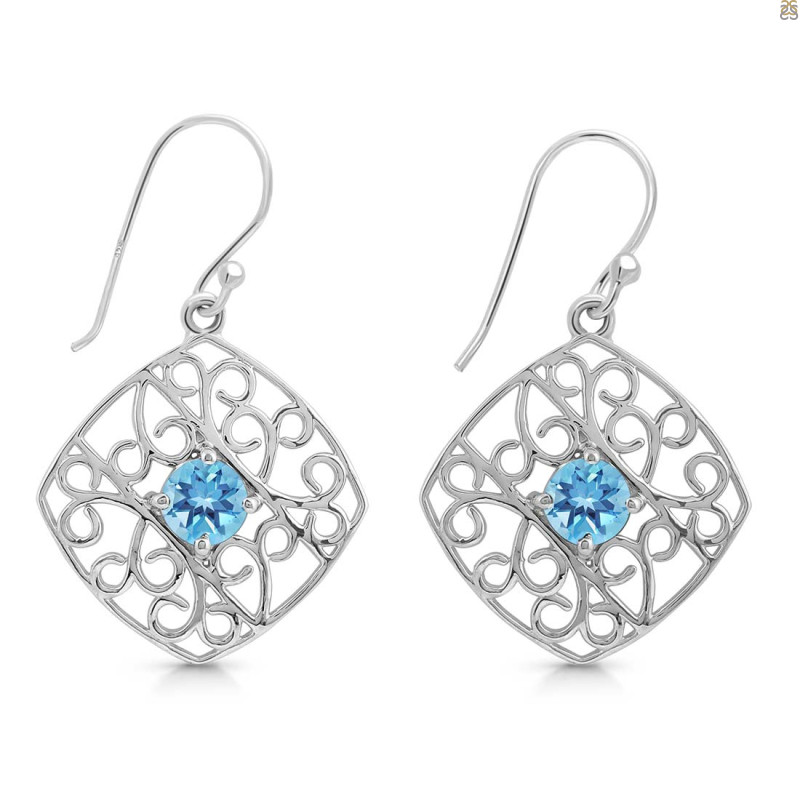 Blue Topaz Earring
