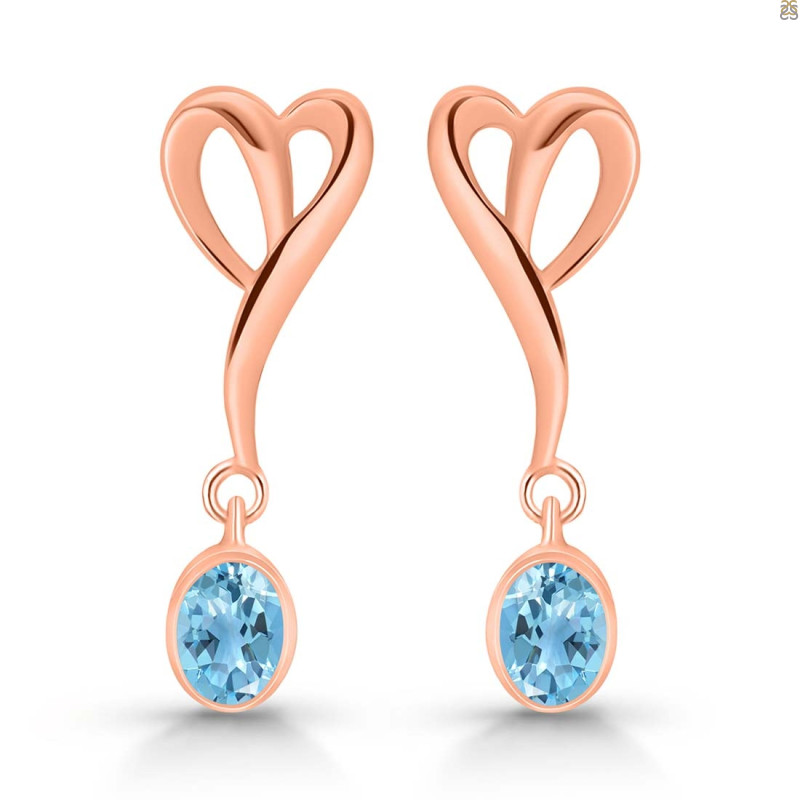 Blue Topaz Earring BTZ-RDE-447.