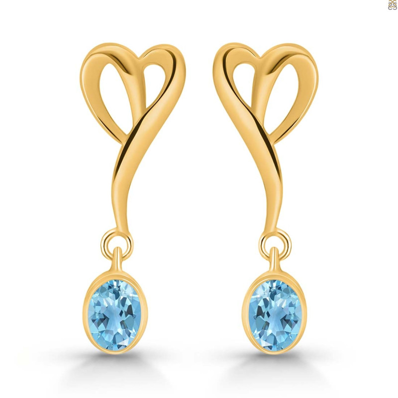 Blue Topaz Earring BTZ-RDE-447.