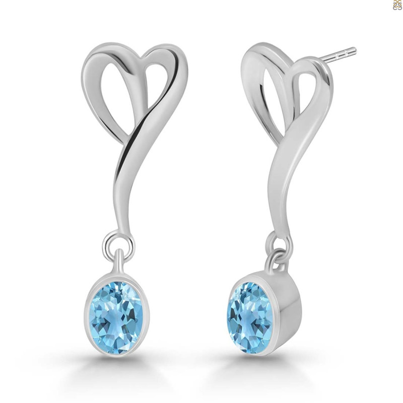 Blue Topaz Earring