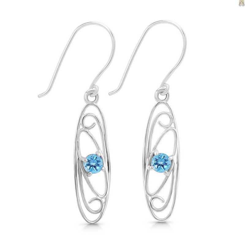 Blue Topaz Earring