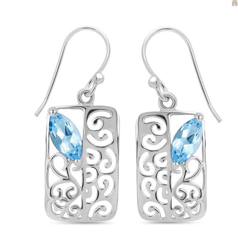 Blue Topaz Earring