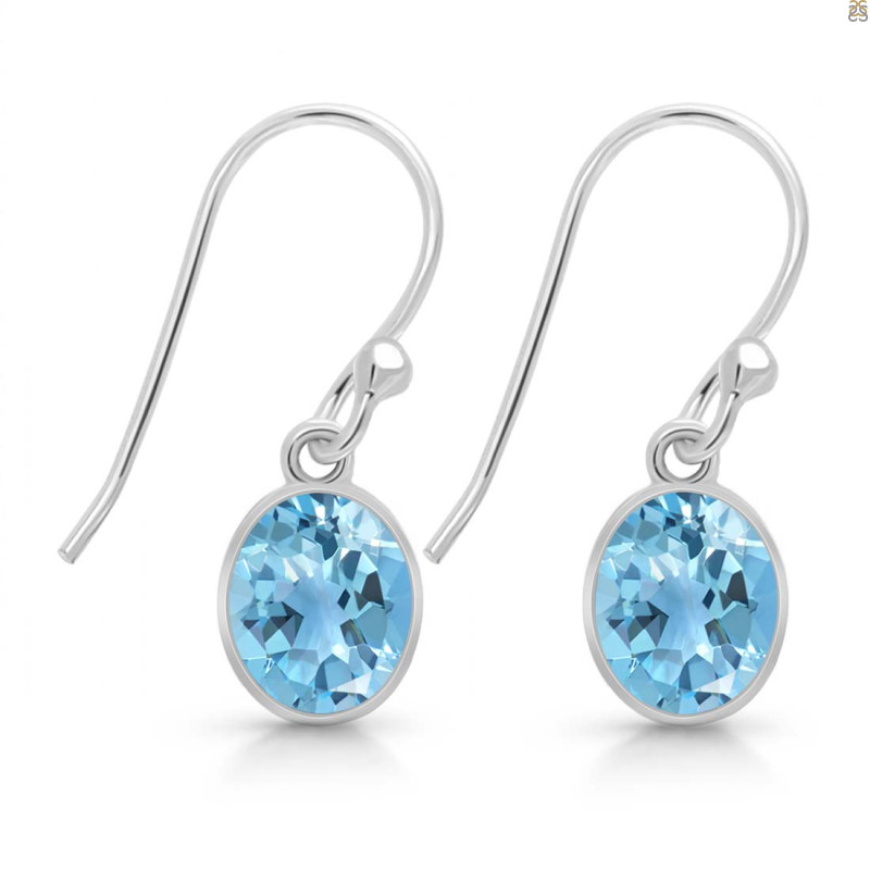 Blue Topaz Earring BTZ-RDE-547.