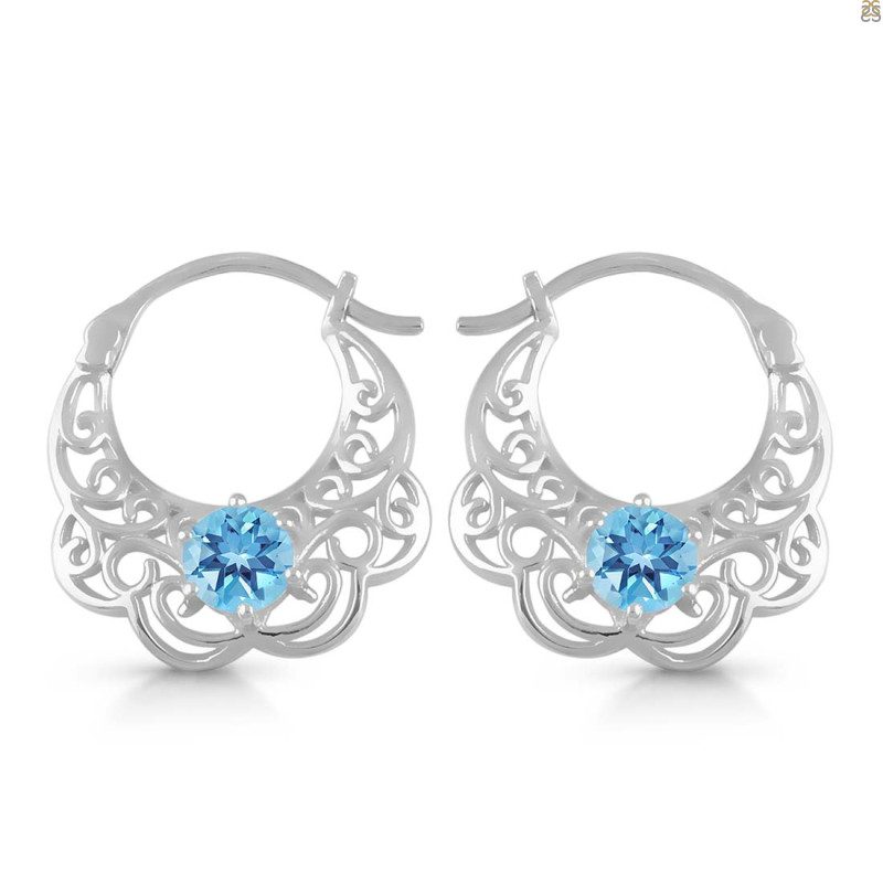 Blue Topaz Earring
