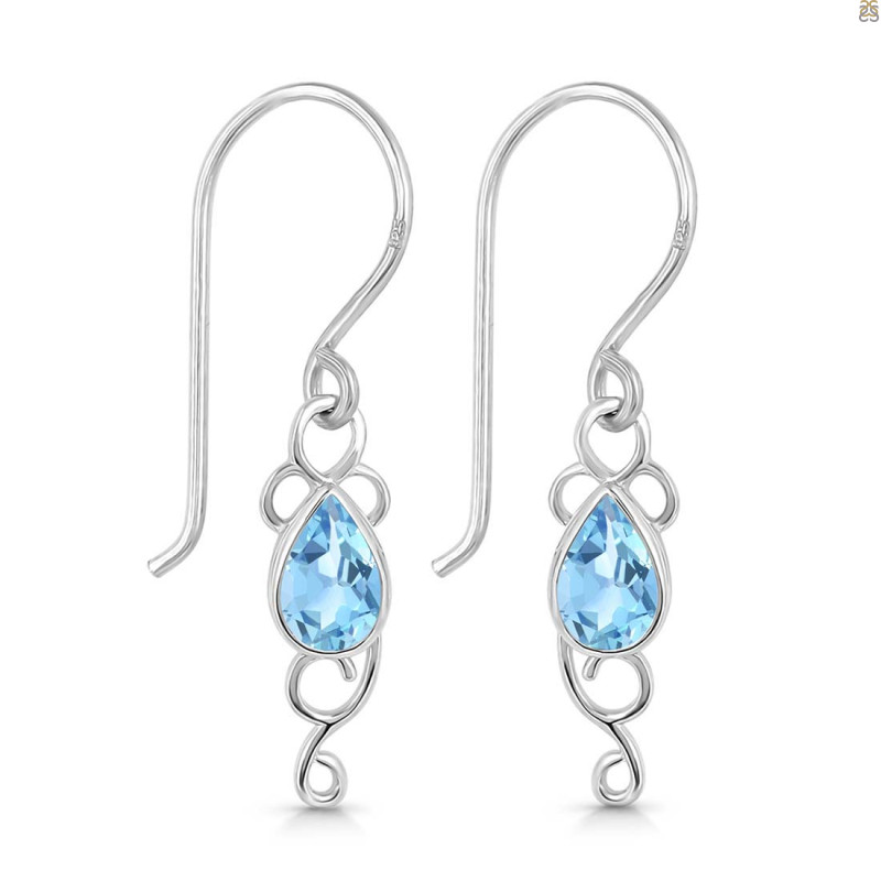 Blue Topaz Earring