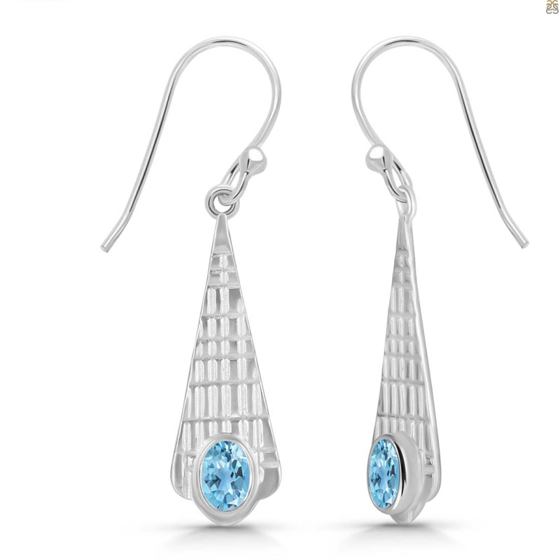 Blue Topaz Earring