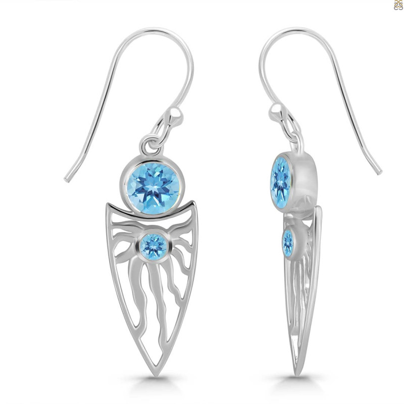 Blue Topaz Earring