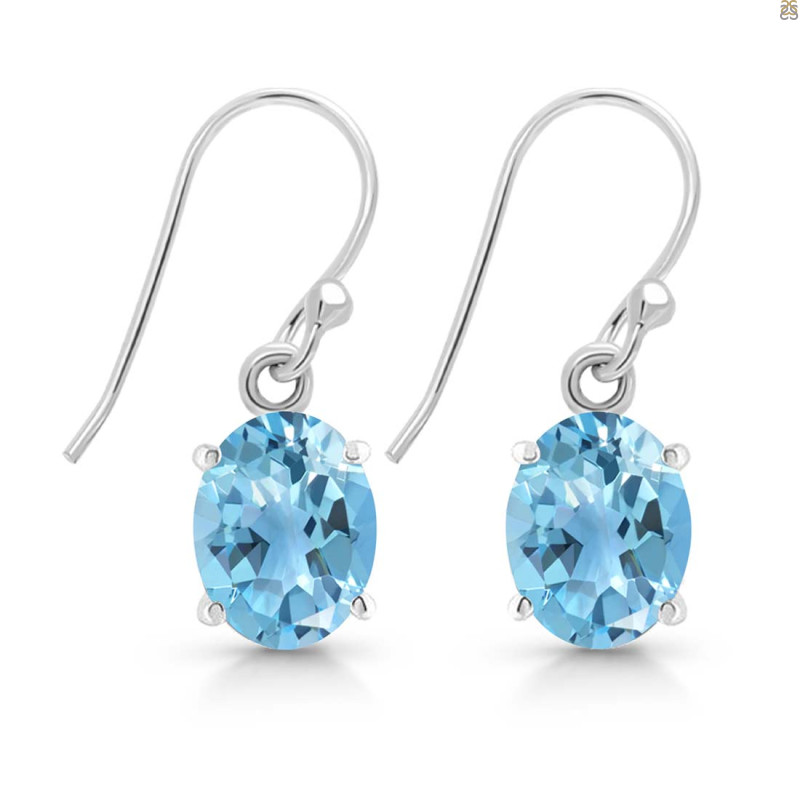 Blue Topaz Earring BTZ-RDE-673.