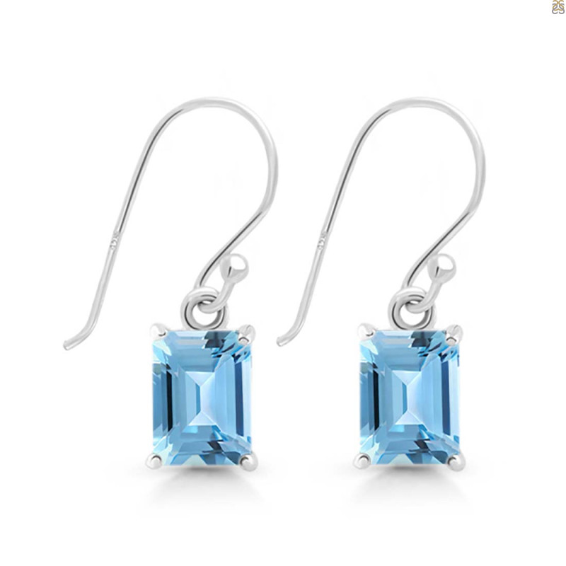 Blue Topaz Earring BTZ-RDE-675.