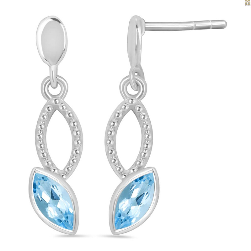 Blue Topaz Earring
