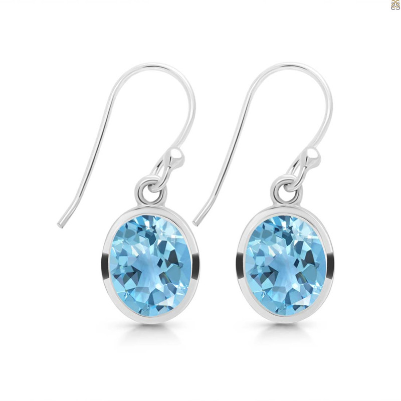 Blue Topaz Earring BTZ-RDE-708.