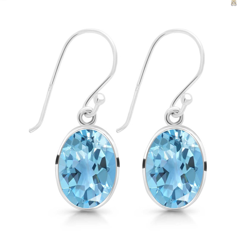 Blue Topaz Earring BTZ-RDE-709.