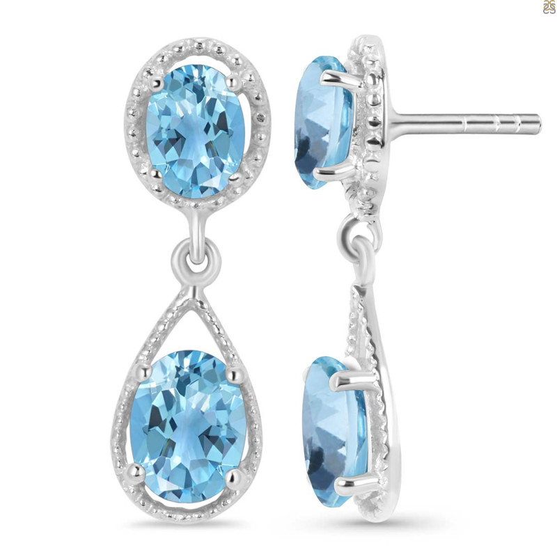 Blue Topaz Earring