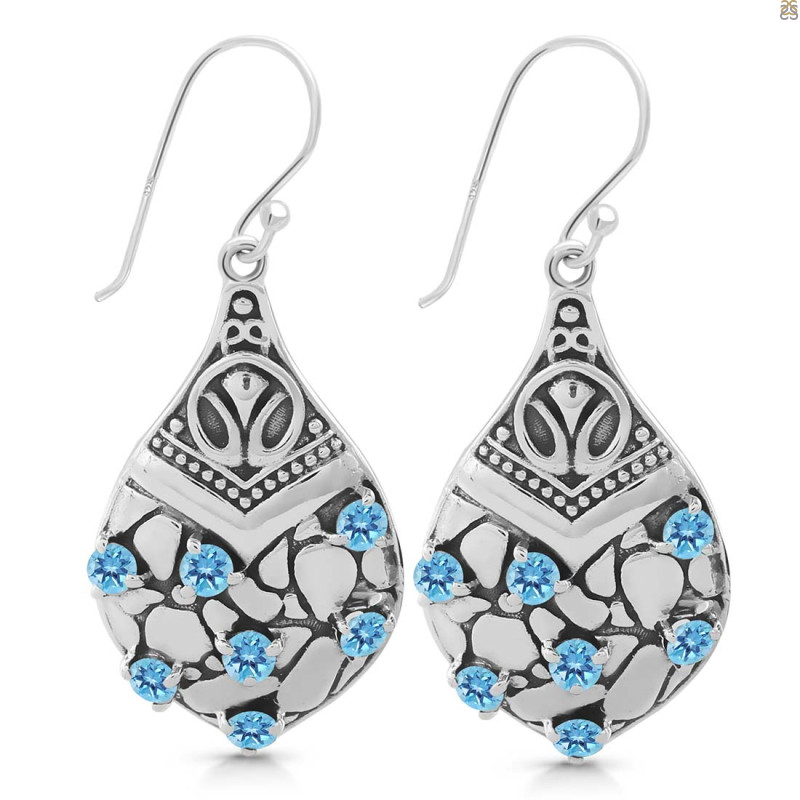 Blue Topaz Earring