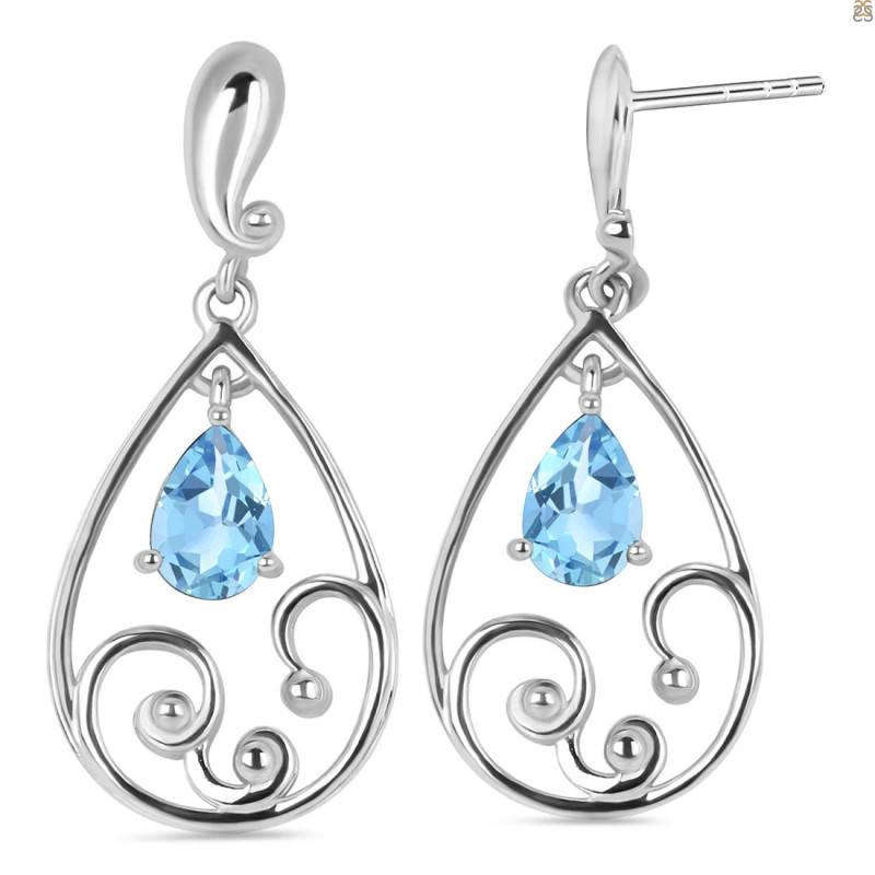 Blue Topaz Earring