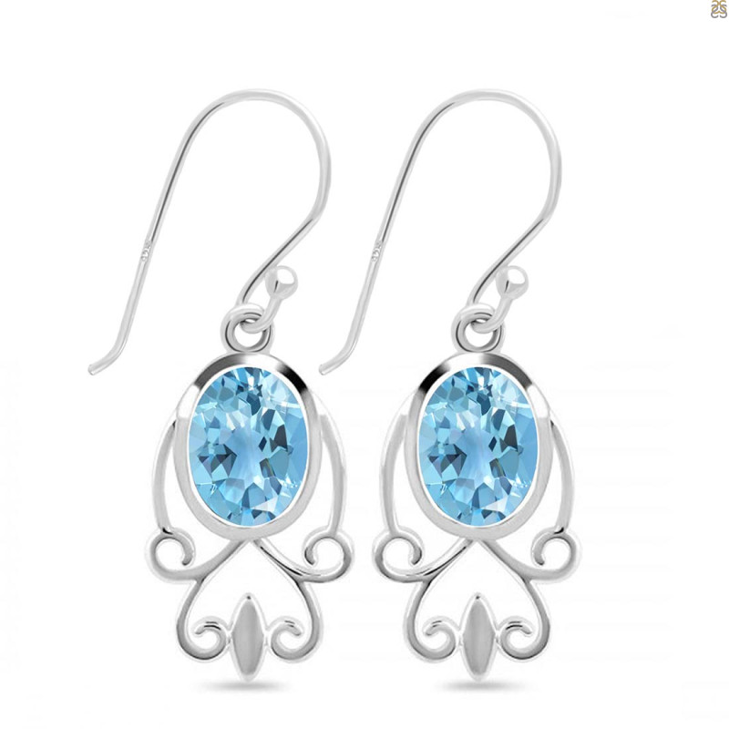 Blue Topaz Earring
