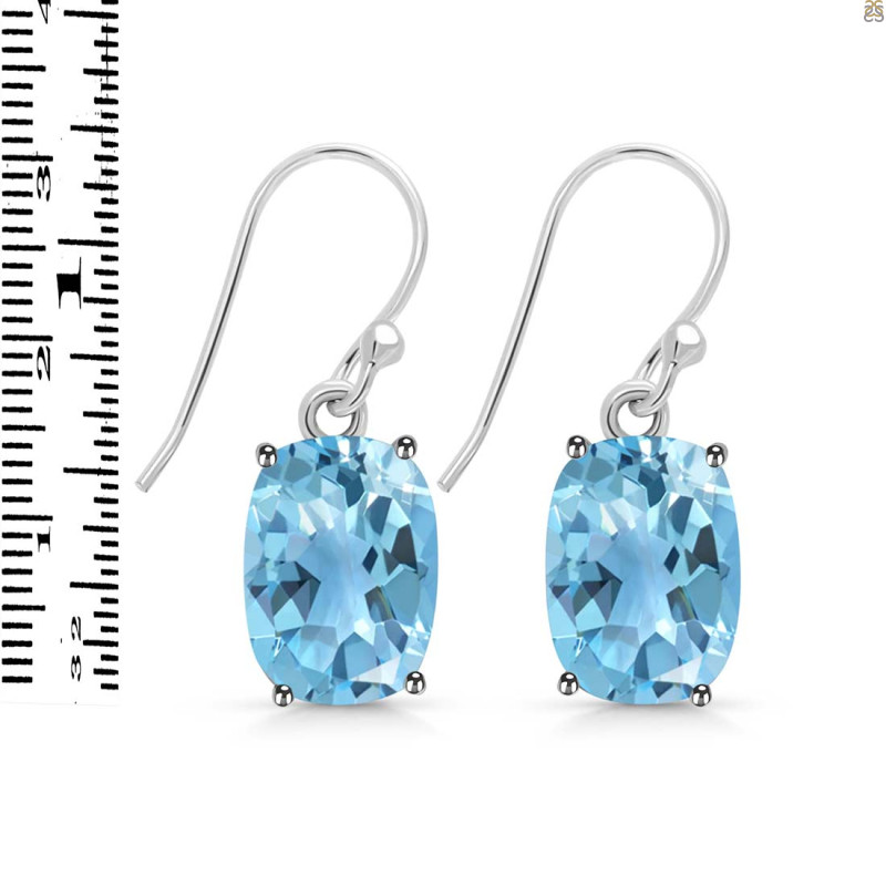Blue Topaz Earring BTZ-RDE-978.