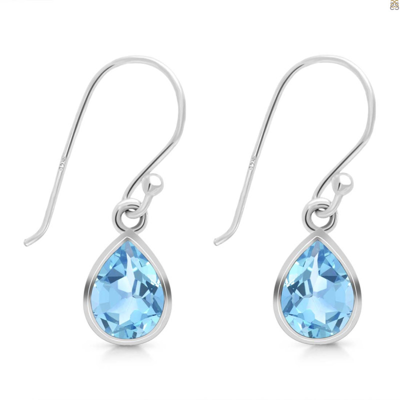 Blue Topaz Earring BTZ-RDE-996.