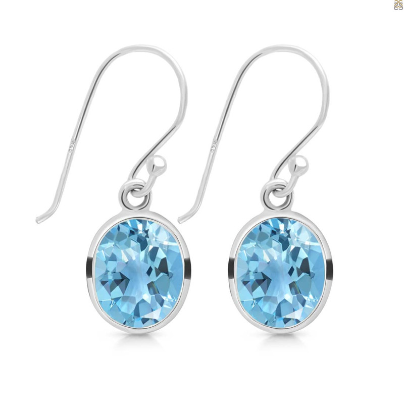 Blue Topaz Earring BTZ-RDE-997.
