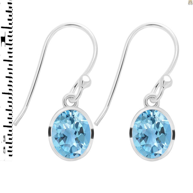 Blue Topaz Earring BTZ-RDE-998.
