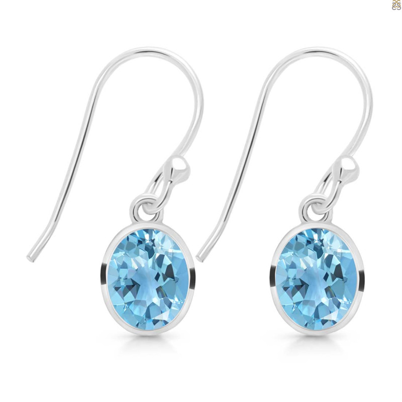 Blue Topaz Earring BTZ-RDE-998.